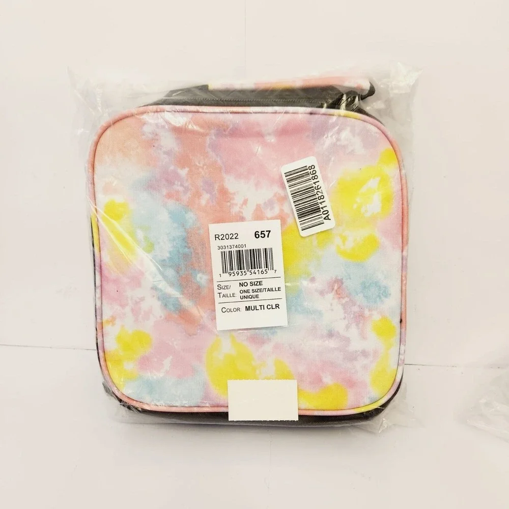 Girls Tie Dye Backpack & Lunch Box Set 2-Piece Multicolour Bookbag‎ School Bag